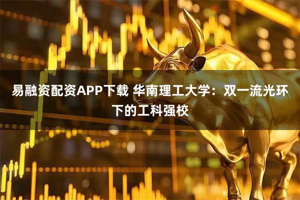 易融资配资APP下载 华南理工大学：双一流光环下的工科强校